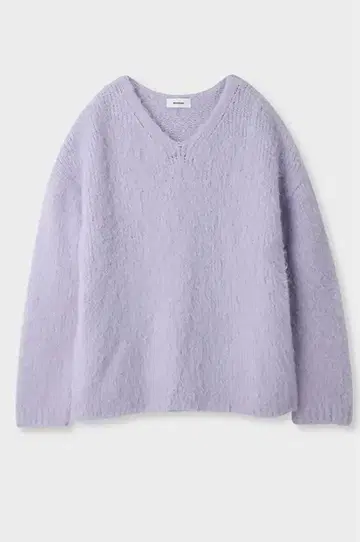 MIESROHE 롱 샤기 V넥 니트