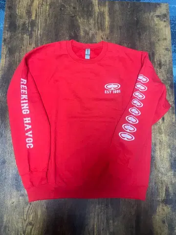 SRH 빨간색 맨투맨