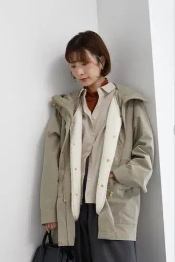 SM2 blue [발수/멀티웨이] 보아 베스트 라이너 부착 마운틴 파카