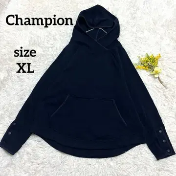 챔피언 후드티 트레이닝복 속기모 남성용 네이비 빅 사이즈