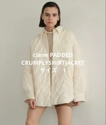 클라네 PADDED CRUMPLYSHIRTJACKET 블루종 클라네