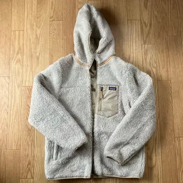 patagonia 리버서블 플리스 보아 자켓 베이지