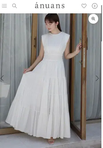 anuans 개더 티어드 컷 원피스