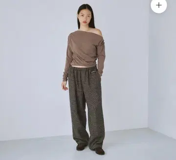 [ 완판템 ] SeaRoomlynn 트위드 하운드 릴렉스 팬츠