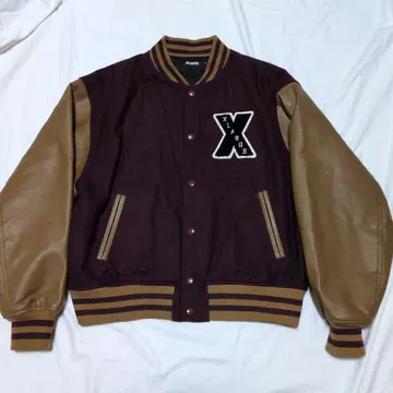 XLARGE 바시티 자켓 버건디 초레어 S 사이즈, 새상품급