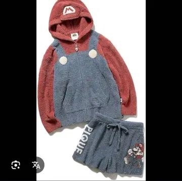 젤라또피케 슈퍼 마리오 마리오 후드티&숏팬츠 세트