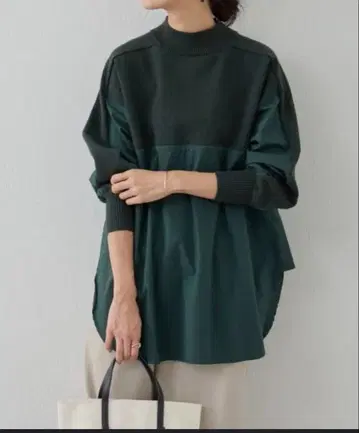 비어즐리 셔츠 콤비 니트 정가 20,900