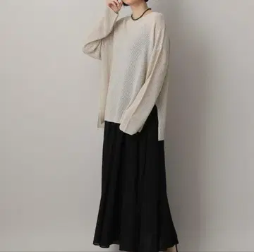 apart by lowrys 라메 메쉬 풀오버