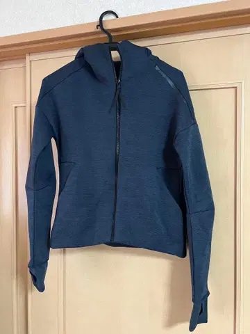 adidas 네이비 풀 집업 후드티 S