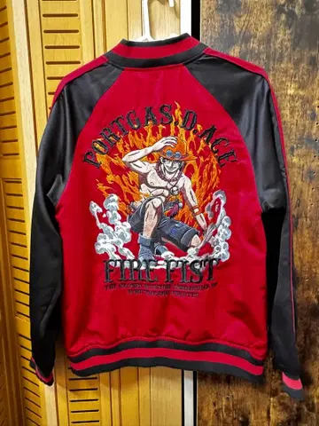 원피스 포트거스 D. 에이스 자수 스카잔