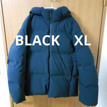 유니클로 UNIQLO 심리스 다운 후드티 XL 블랙
