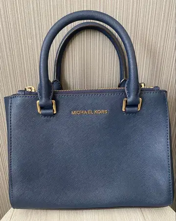 MICHAEL KORS 2WAY 토트 숄더 핸드백 네이비