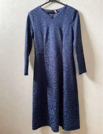 원피스 롱 기장 네이비 네이비 컬러 M 사이즈