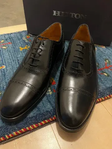 HILTON 드레스 슈즈 천연 가죽 미사용 새상품 44인치 27.5