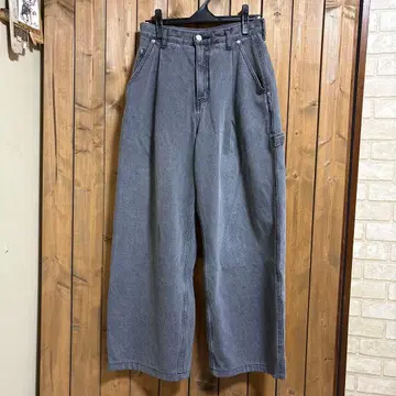 로데오 크라운즈 와이드보울 와이드 팬츠 데님 청바지 블랙 계열