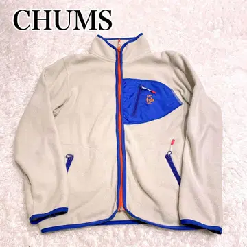 CHUMS 플리스 자켓 크림색