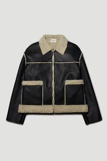 PESTO 오버사이즈 재킷: MUSINA 무스탕 부츠