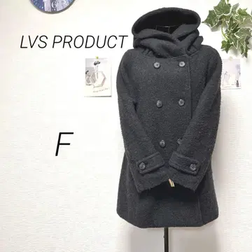 10499 LVS PRODUCT 후드 부착 피코트 F 아우터 무지