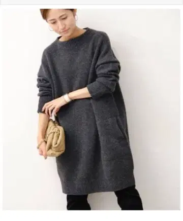 FRAMeWORK 프레임워크 니트 원피스 그레이