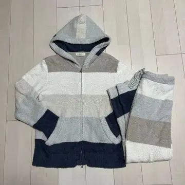 GELATO RULE 플리스 스트라이프 룸웨어