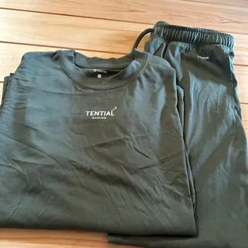 TENTIAL BAKUNE 카키 룸웨어 세트