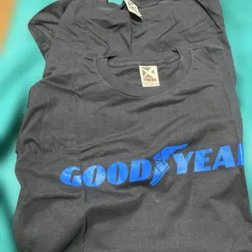 GOODYEAR 로고 T셔츠 블랙 2개