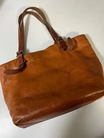 천연 가죽 토트백, slow rubono