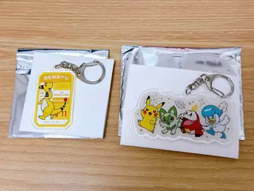 포켓몬 전룡+피카츄&팔데아 삼인방 아크릴 키링 프로토
