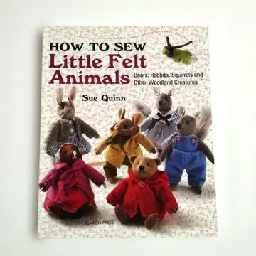 [ 외국도서, 미사용, 새상품급 ] 펠트로 만드는 작은 동물들 수 퀸