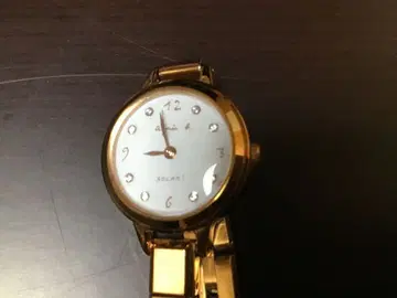 agnes b. 애니에스 베이 멀티 솔라 골드 손목시계