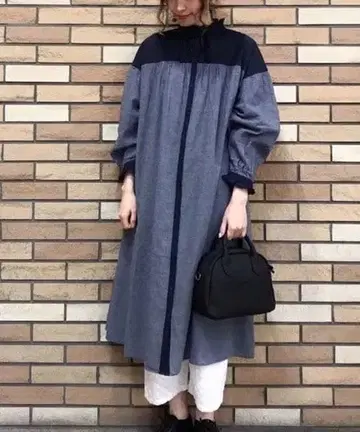 미사용 새상품 사만사 모스모스 바이컬러 프릴 원피스