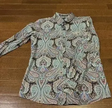 [ 새상품 ] Lands' End 페이즐리 무늬 긴팔 셔츠 M