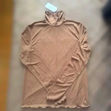 미사용 새상품 TRANNA 시어 탑 브라운