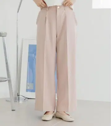 [ flower ] 스모키 턱 팬츠