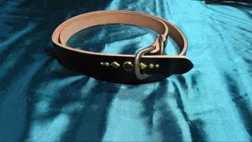 쇼난 벤즈 가죽 내로우 벨트 블랙