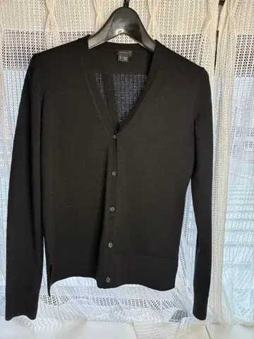 theory 울 블랙 V넥 가디건 S
