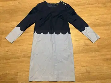 marimekko 스캘럽 디자인 원피스