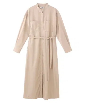 마린프랑세즈 스탠드 카라 셔츠 원피스 워셔블