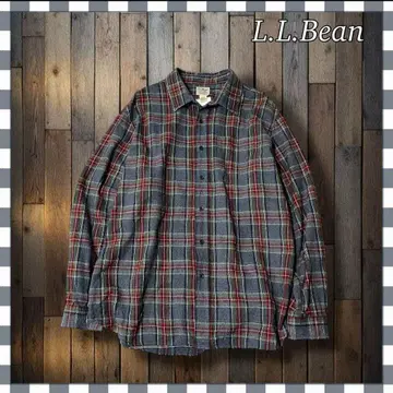 L.L.Bean 체크 무늬 플란넬 셔츠