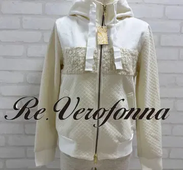 새상품급 Re.Verofonna 아이보리 퀼팅 후드티 새상품 택