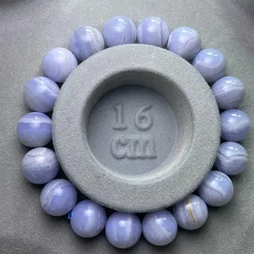 블루 레이스 마노 팔찌