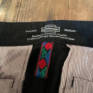 BLUCWORKGARMENT 블랙 팬츠 M