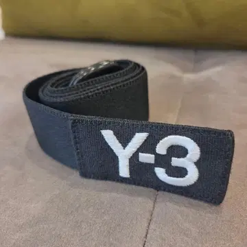 Y-3 블랙 스트레치 벨트