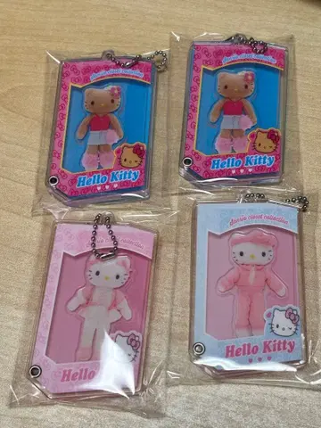 헬로키티 키링 4개 세트