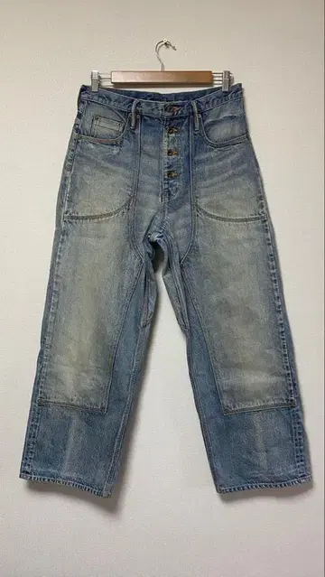 SUGARHILL 22SS FADED DOUBLEKNEE DENIM