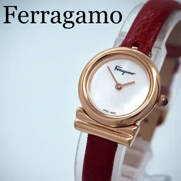 619 [새상품급] Ferragamo 시계 쉘 간치니 핑크 골드