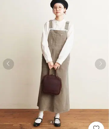 fig London 8W 코듀로이 오버롤 스커트