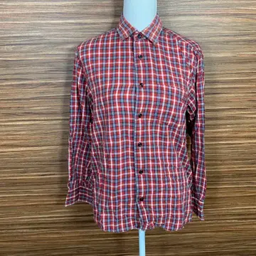 엘리먼트 오브 심플 라이프 셔츠 M 사이즈 빨간색 레드 체크 긴팔