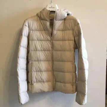 UNIQLO 후드 부착 다운 자켓 베이지