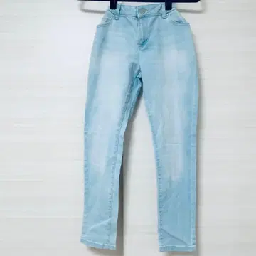 라이트 블루 스키니 팬츠 12 plus 데님 팬츠 스트레치 데님